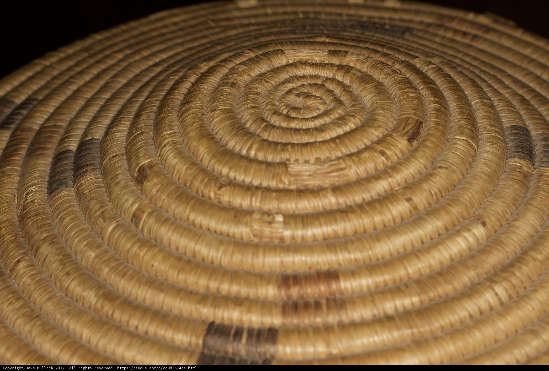 Spiraling Straw Basket