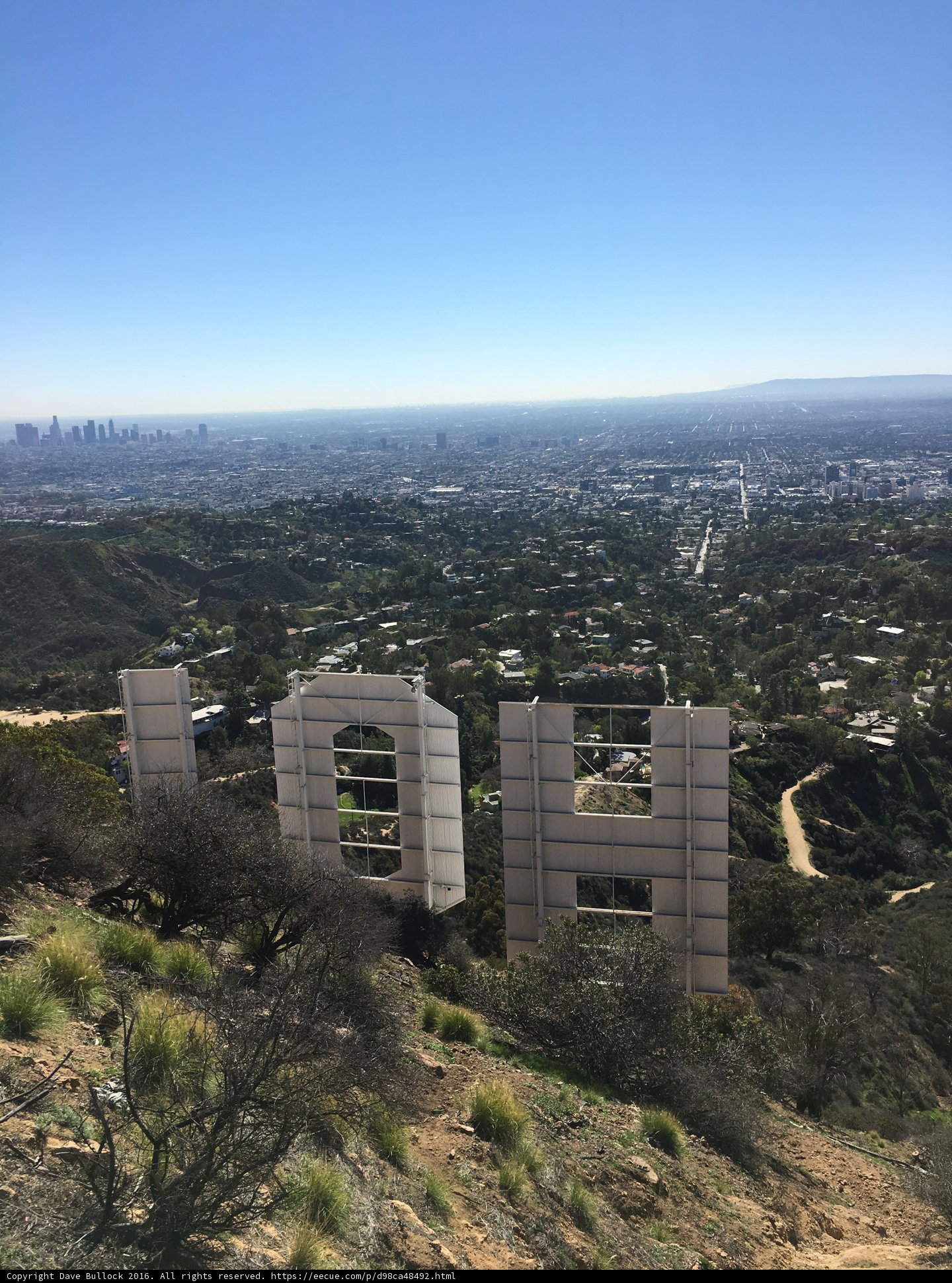 Hollywood Sign Overlooking the City
