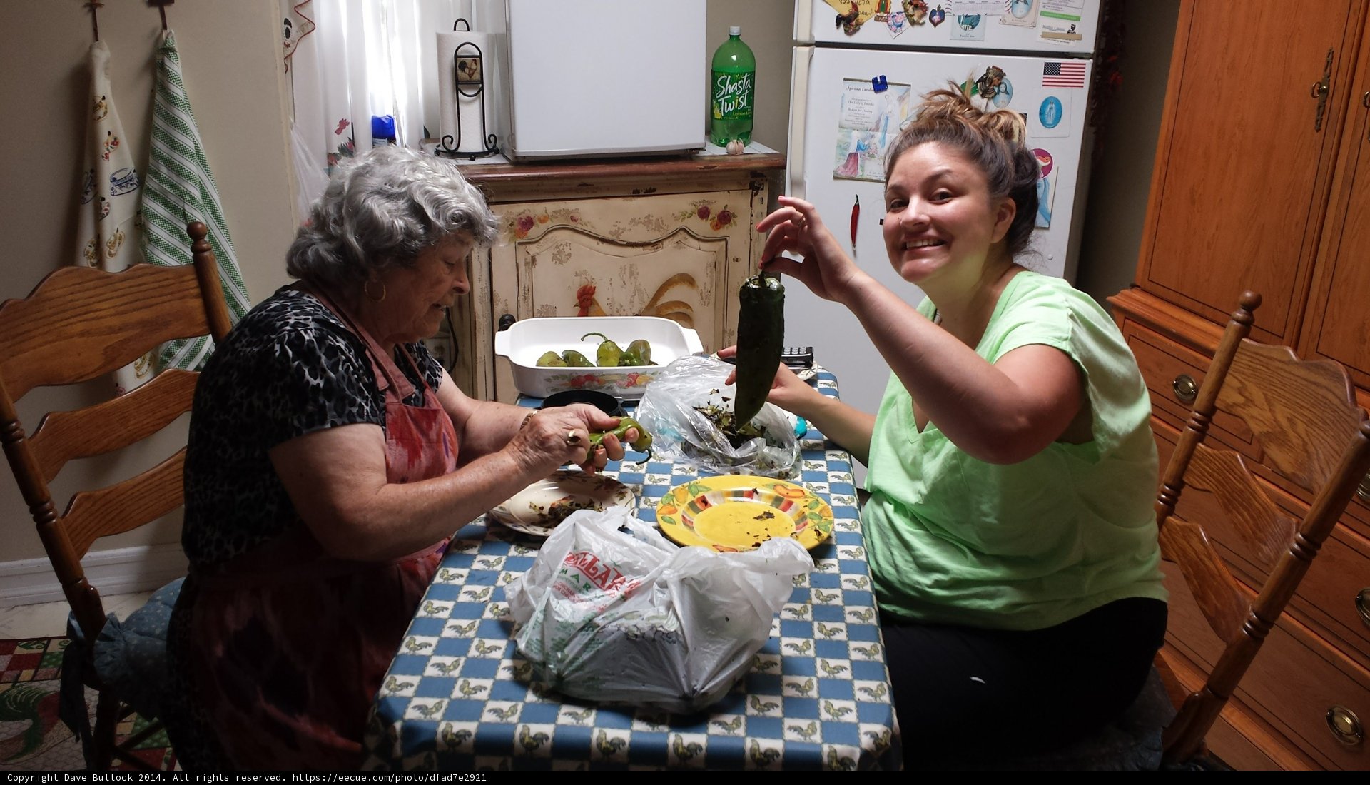 Women Enjoying a Meal at an Architecturally Stunning Dining Table
