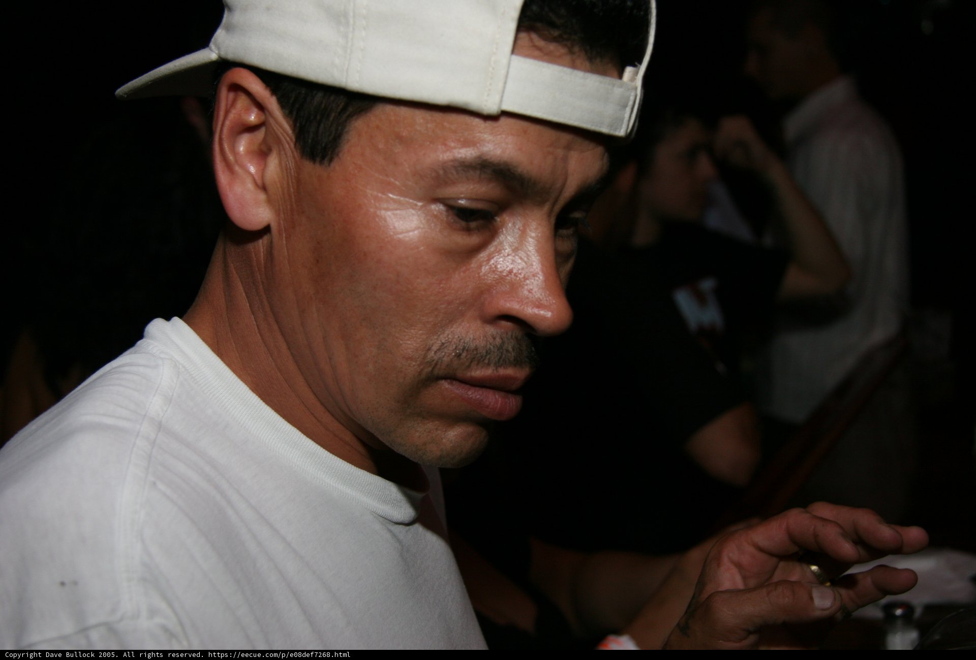 Smoking in a White Hat