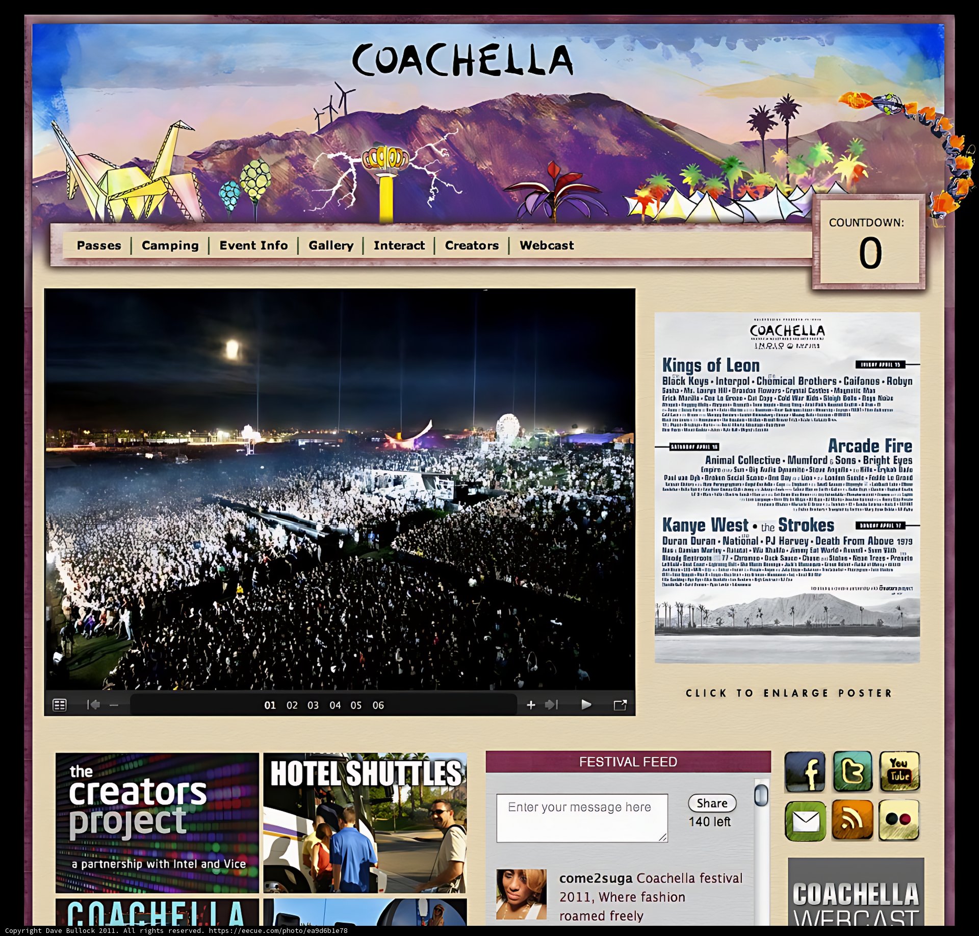 Coachella WordPress theme showcase