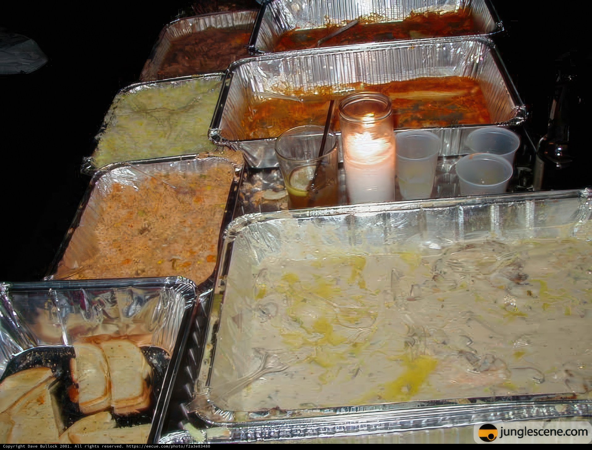 Lunch buffet at the cafetaria