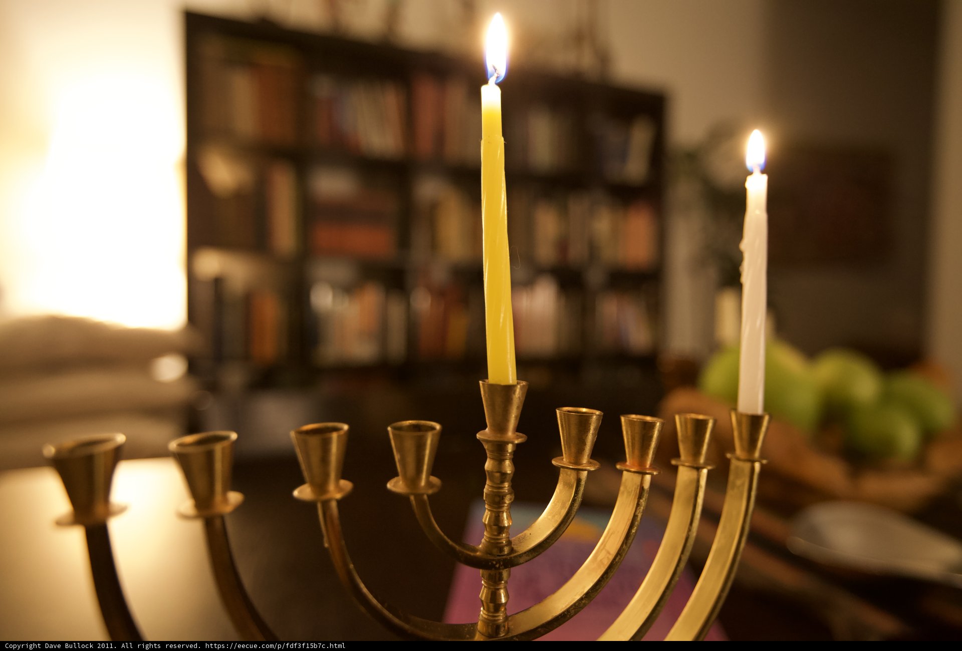 Lighting up Hanukkah