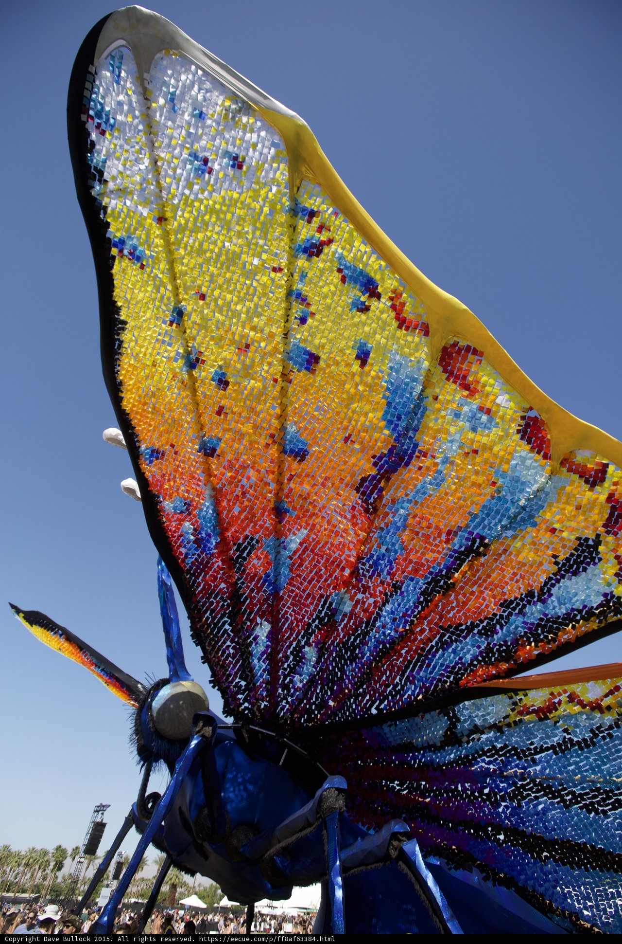 Colorful Butterfly Sculpture in the Park