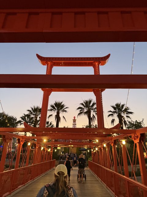 Sunset Stroll through Disney's Enchanted Walkway