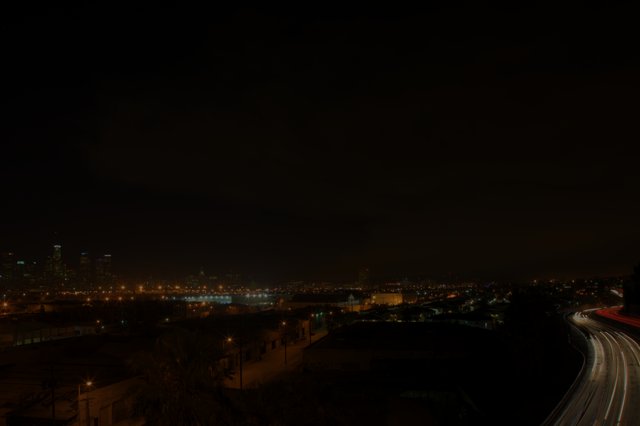 Nighttime Highway in the Metropolis