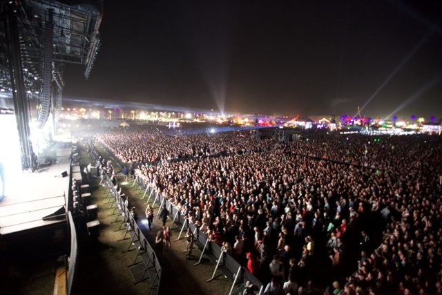 Electrifying Atmosphere at Coachella Rock Concert