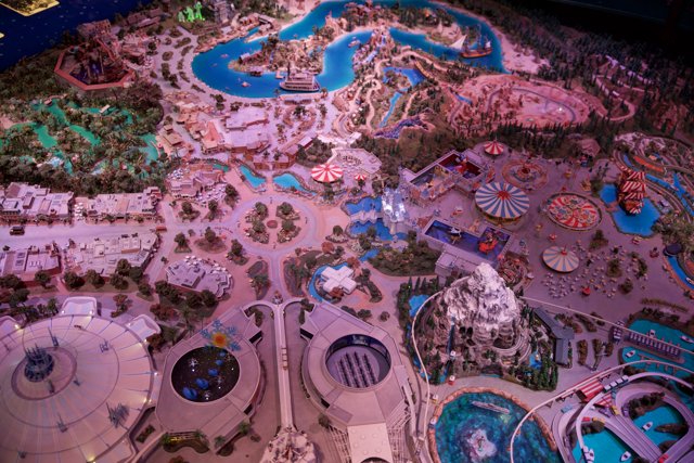 Miniature Magic: Amusement Park Replica