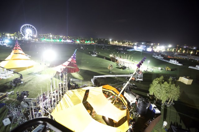 Nighttime Marvel at Coachella Fairground