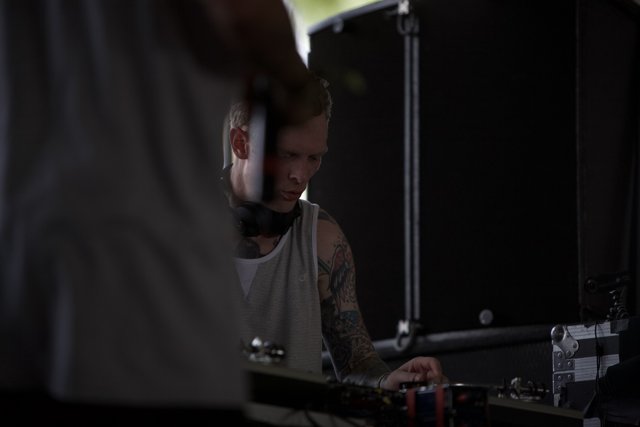 Tattooed DJ Rocking Coachella