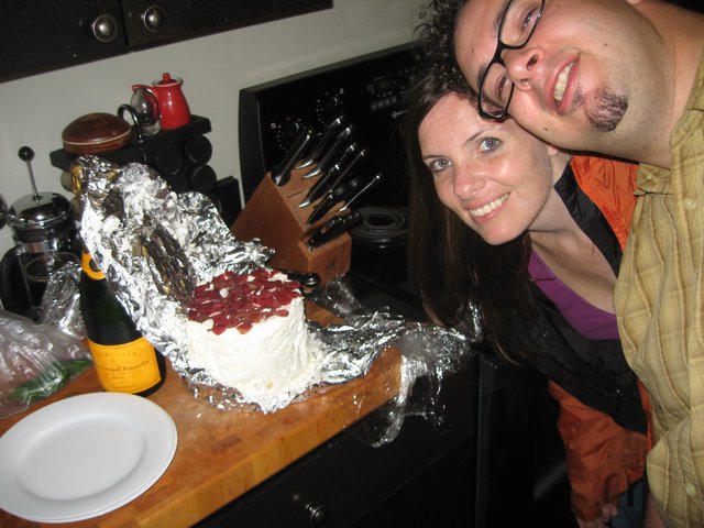 Penelope and Dave Celebrate with Anniversary Wedding Cake