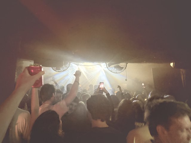 Energetic Crowd at London Underground Club Night