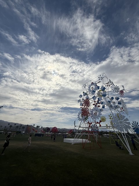 Whimsical Wonders Under a Cloudy Sky