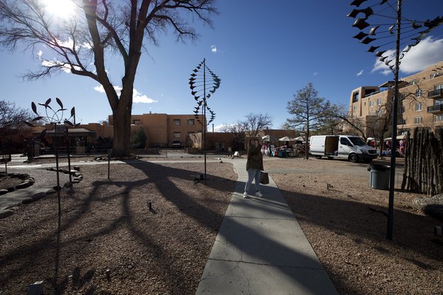 Kinetic Sculpture Plaza in Santa Fe Historic District