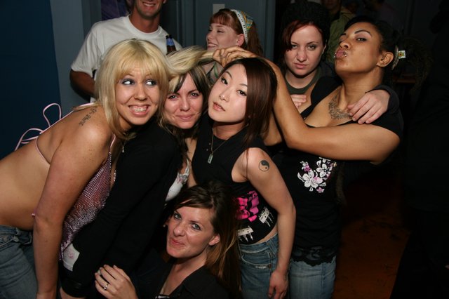 Friends Celebrate Together at Indoor House Party