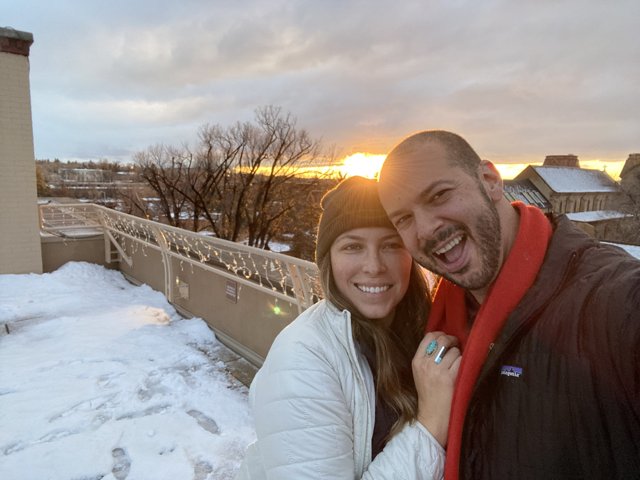Snowy Selfie in Santa Fe