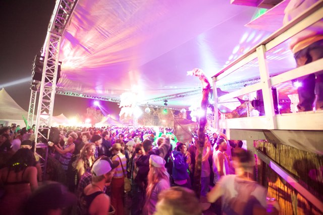 Coachella Nightlife: A Thrilling Crowd of Music Fanatics