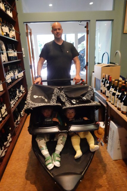 Family Outing at the Wine Shop