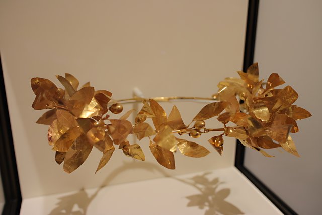 Golden Floral Headpiece