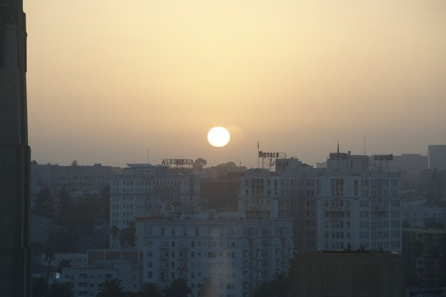 The Sun Sets on the Urban Skyline