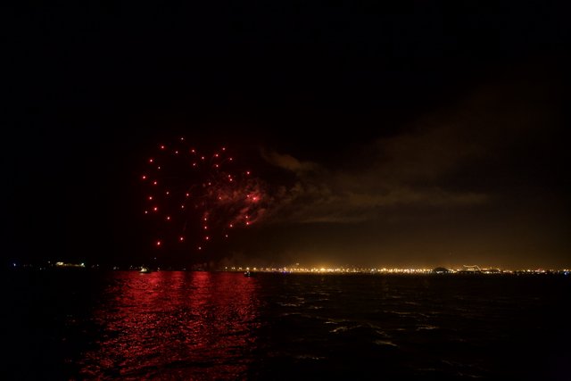 Explosive Celebration at Sea