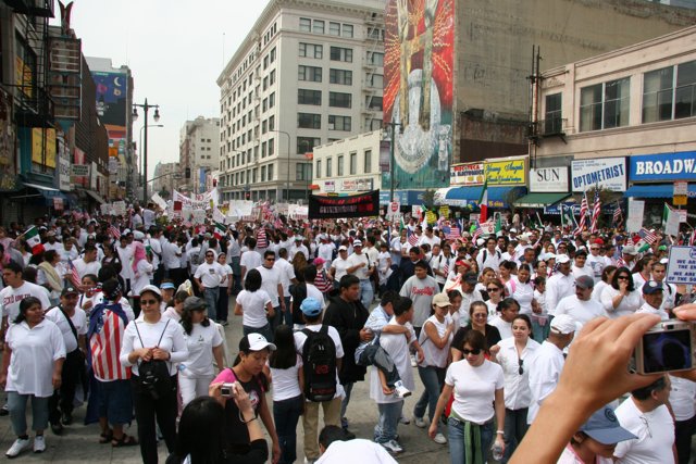 Massive Crowd Gathers in Metropolis