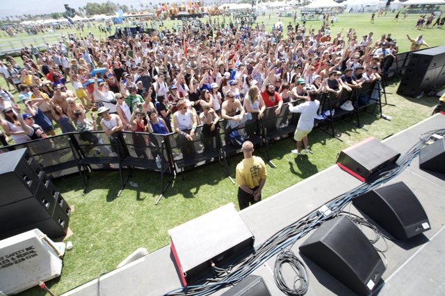 Massive Crowd Enjoying Live Music at Coachella Festival 2008