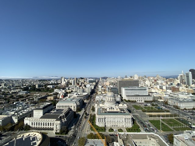 Towering View of San Francisco Cityscape