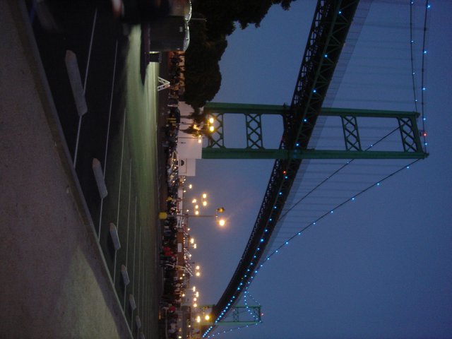 Illuminated Metropolis Bridge