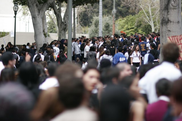 School Walkout Draws a Crowded Park