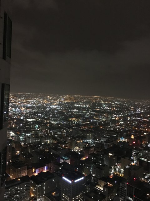 Nighttime Cityscape from the Top