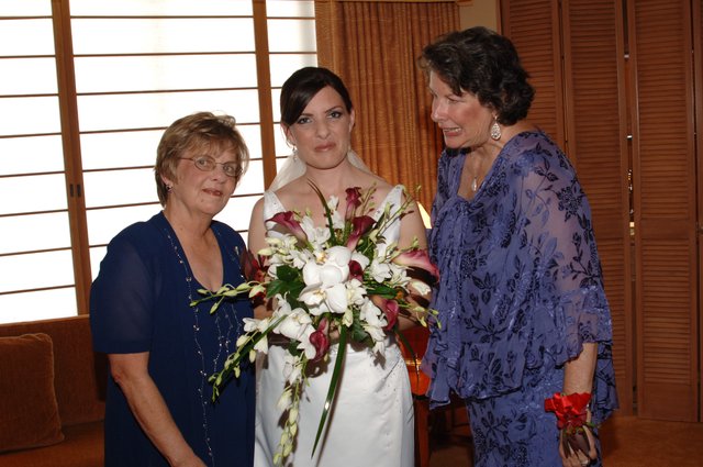 Bride with Family Before Wedding Ceremony 2006