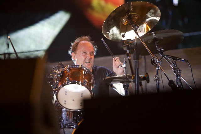 Lars Ulrich on the Drums
