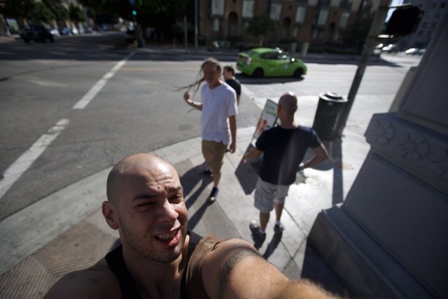 Selfie Time at the LA Intersection
