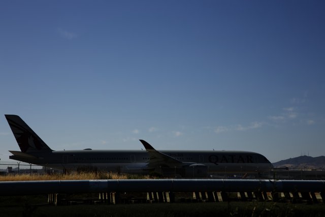 Qatar Airways Touchdown in Millbrae, California