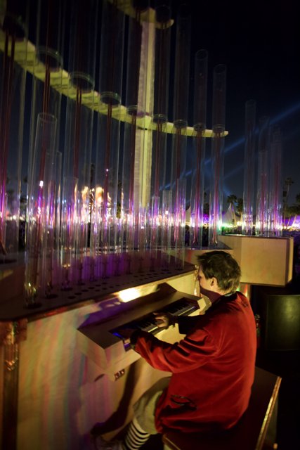 Piano Man by the Fountain