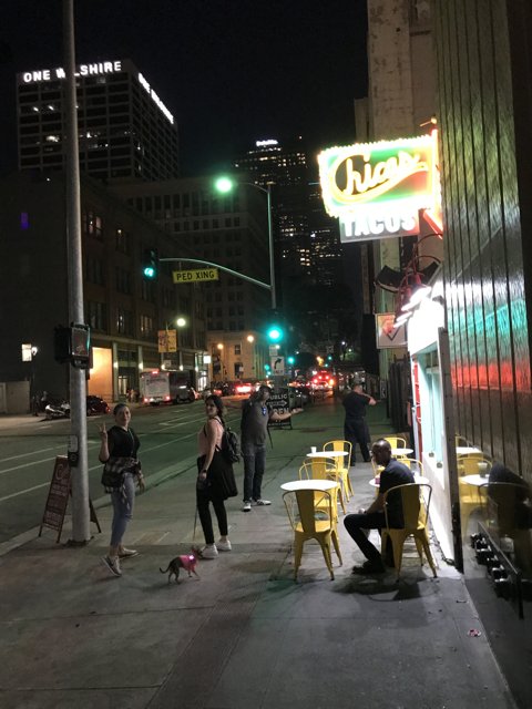 Nighttime Dining in the City