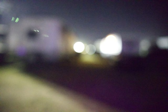 Midnight Haze: An Abstract Cityscape