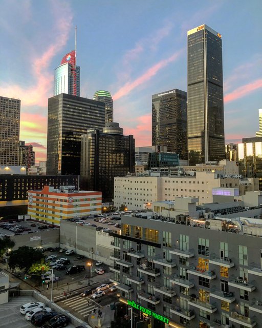 Sunset Over Downtown Los Angeles