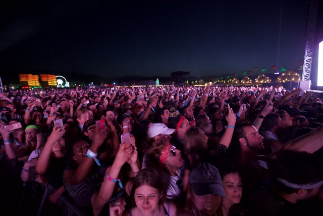 Hands Up at Coachella Concert