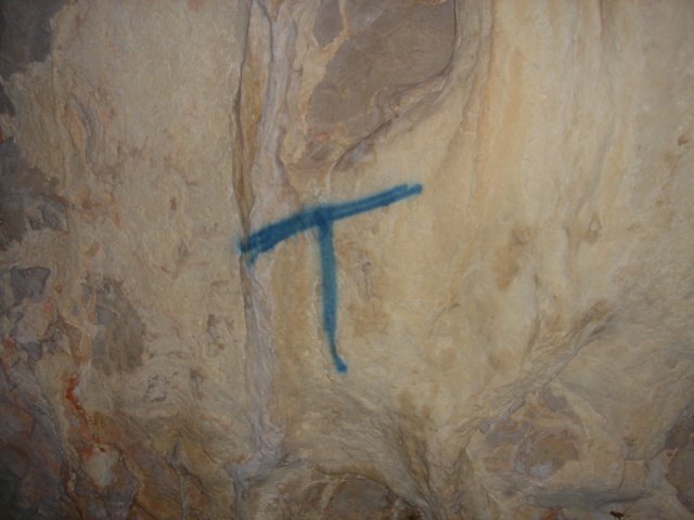 The Blue Cross on the Mysterious Slate Wall