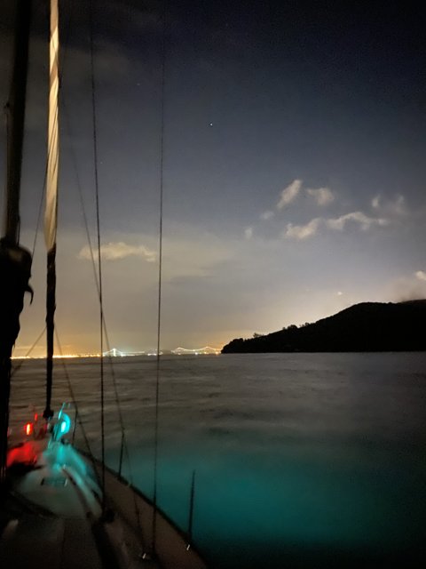 Nighttime Sailing in San Francisco Bay