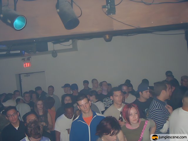 Nightclub Crowd Spotlight