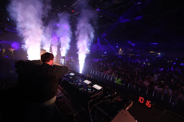 DJ Ignites Crowd with Pyrotechnic Spectacle at Wobbleland