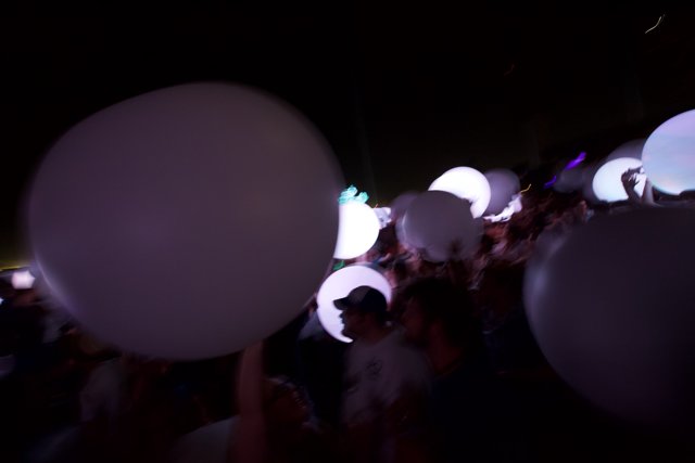 White Balloon Sphere Overwhelms Coachella Crowd