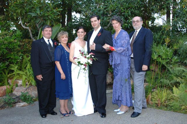 Family Portrait on a Joyful Summer Wedding Day