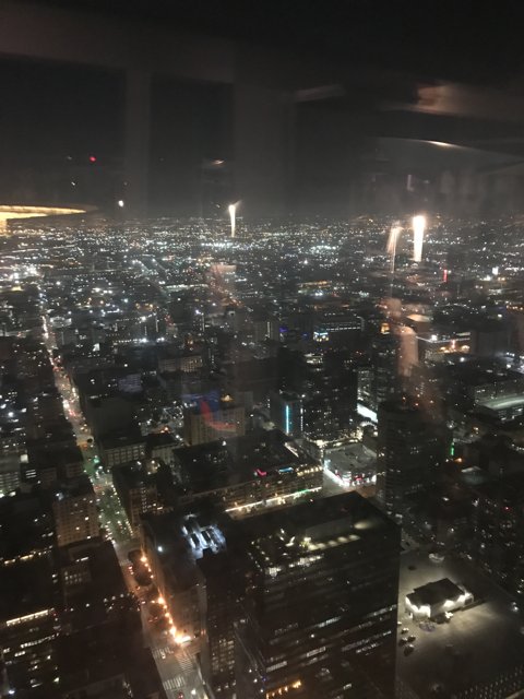 Nightscape of LA's Urban Metropolis
