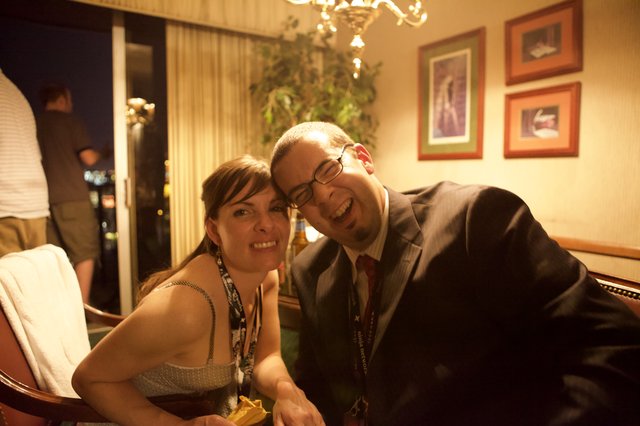 Dave and Penelope Laughing Together at DEF CON 17