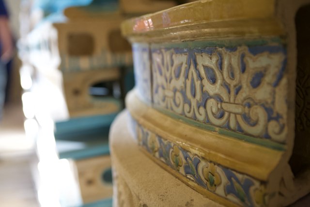 Ancient Pottery Handrail