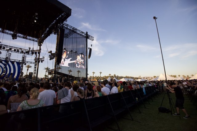 Coachella Crowd Enthralled by Performer on Screen